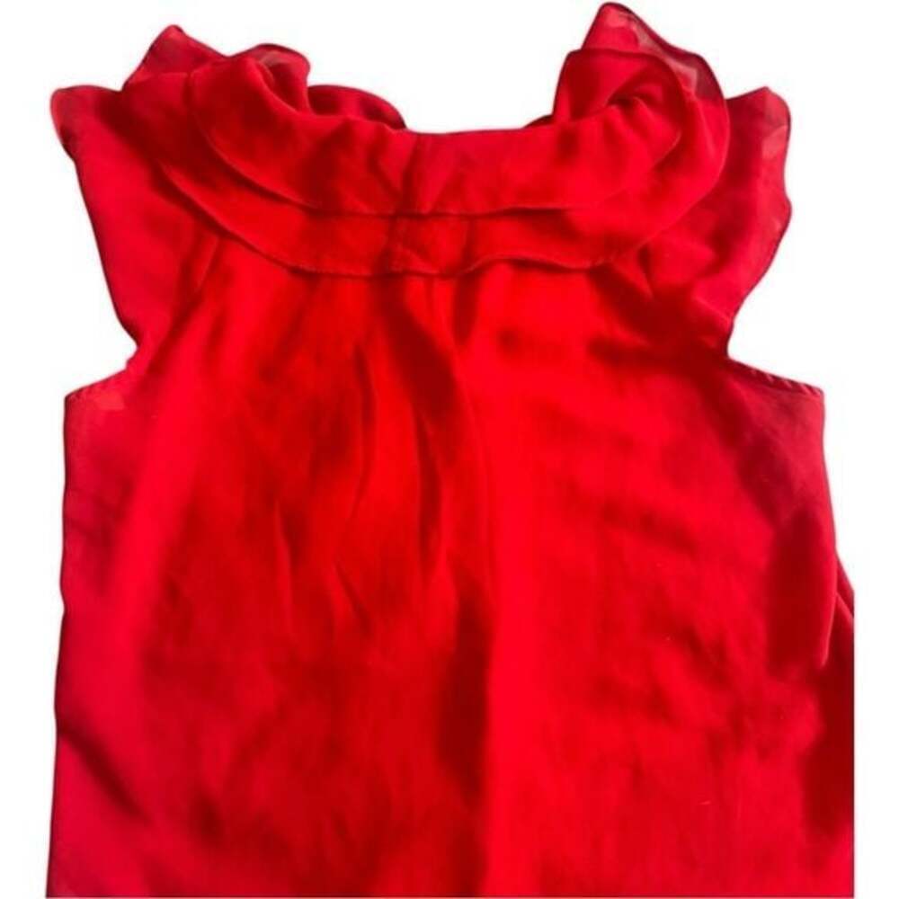 H&M Red Ruffled Blouse - Picture 6 of 8